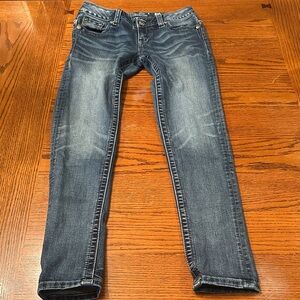 Women’s Miss Me skinny jeans size 26 inseam measures about 29”